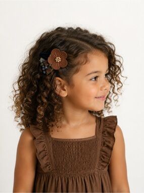 Handmade Flower Hair Clip Set – Woodland Blossom Kids Hair Accessories
